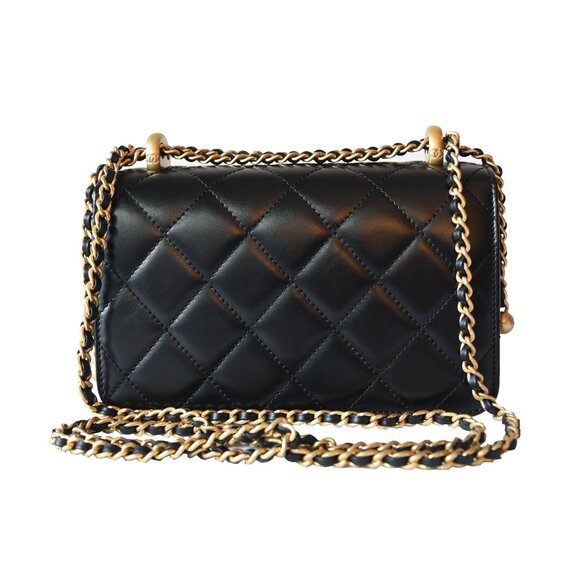 Chanel Calfskin Quilted Mini Perfect Fit Flap Gold Hardware Black - Picture 8 of 8